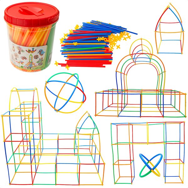 Building straws BOX construction blocks 1000el.