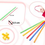 Building straws BOX construction blocks 1000el.