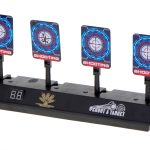 Electronic target plate for shooting digital 4 targets