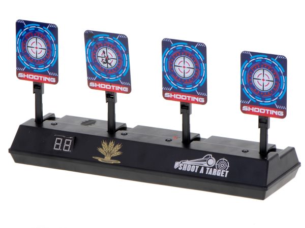 Electronic target plate for shooting digital 4 targets