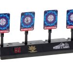 Electronic target plate for shooting digital 4 targets