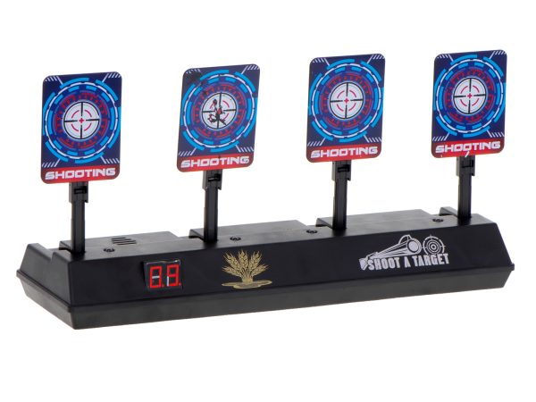 Electronic target plate for shooting digital 4 targets