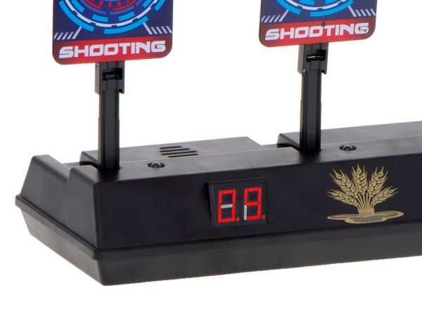 Electronic target plate for shooting digital 4 targets