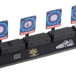 Electronic target plate for shooting digital 4 targets