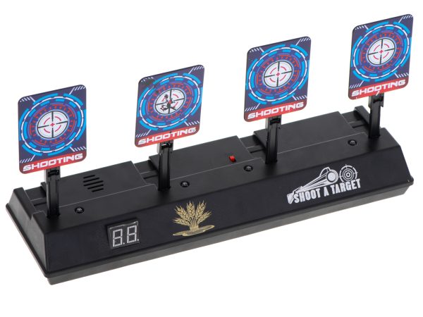 Electronic target plate for shooting digital 4 targets