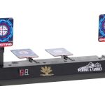 Electronic target plate for shooting digital 4 targets