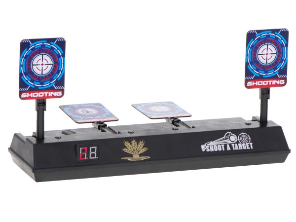 Electronic target plate for shooting digital 4 targets