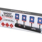 Electronic target plate for shooting digital 4 targets