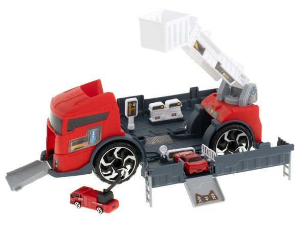 Transporter truck TIR 2in1 parking garage fire brigade