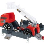Transporter truck TIR 2in1 parking garage fire brigade