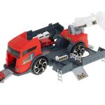 Transporter truck TIR 2in1 parking garage fire brigade