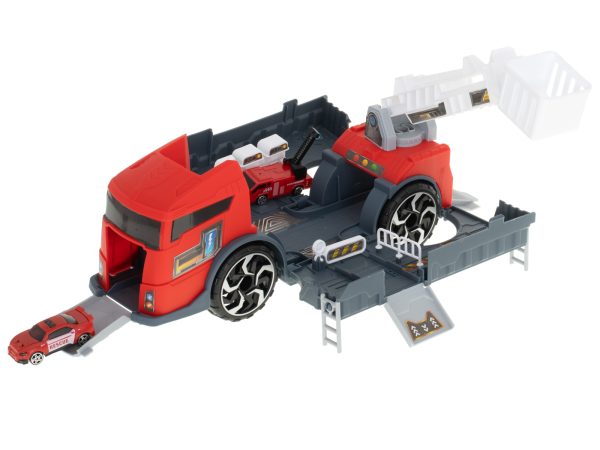 Transporter truck TIR 2in1 parking garage fire brigade