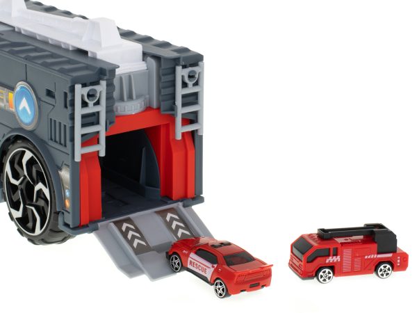 Transporter truck TIR 2in1 parking garage fire brigade