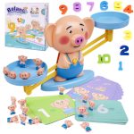 Educational weighing scales learning to count piggy large