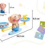 Educational weighing scales learning to count piggy large