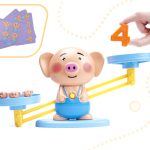 Educational weighing scales learning to count piggy large