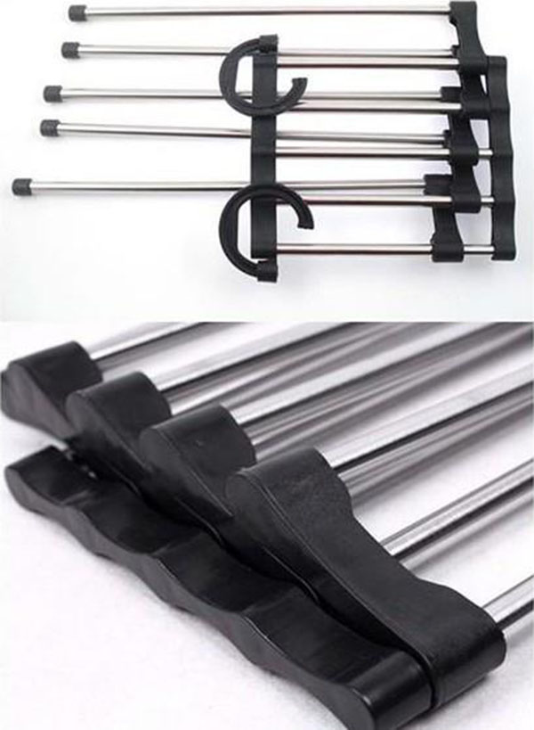 Hanger for 5 pairs of trousers