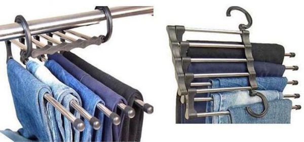 Hanger for 5 pairs of trousers