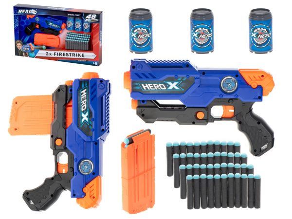 Foam dart machine gun + magazine + 3 targets + 48 darts