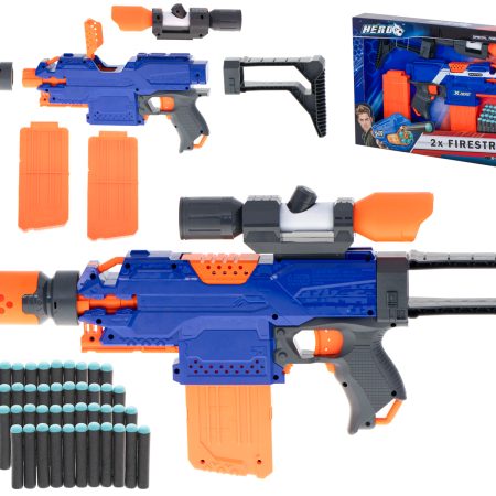 Blaze Storm foam arrow machine gun + magazine + sight + 48 arrows
