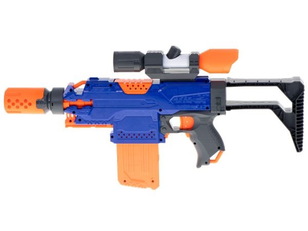 Blaze Storm foam arrow machine gun + magazine + sight + 48 arrows