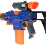 Blaze Storm foam arrow machine gun + magazine + sight + 48 arrows