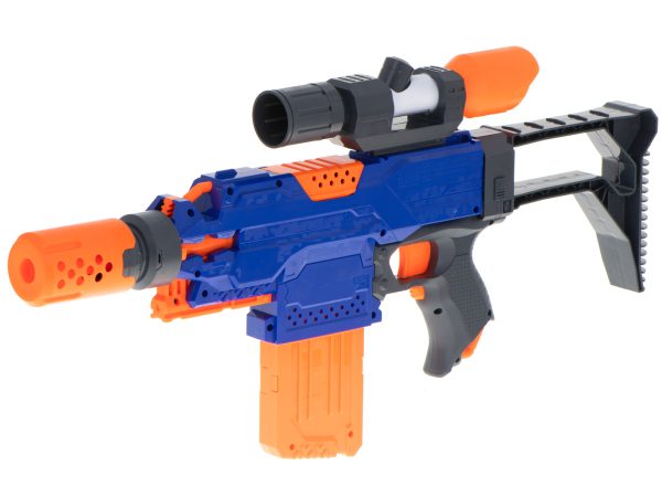 Blaze Storm foam arrow machine gun + magazine + sight + 48 arrows