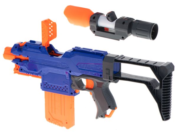 Blaze Storm foam arrow machine gun + magazine + sight + 48 arrows