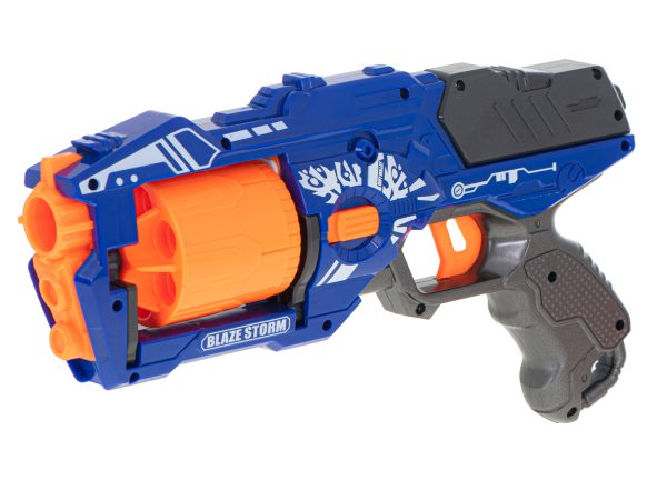 Blaze Storm foam dart gun + 20 darts blue