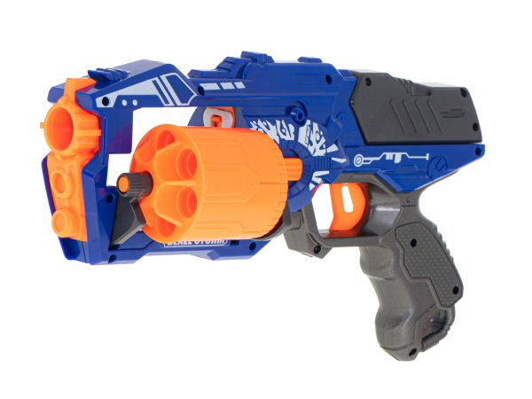Blaze Storm foam dart gun + 20 darts blue
