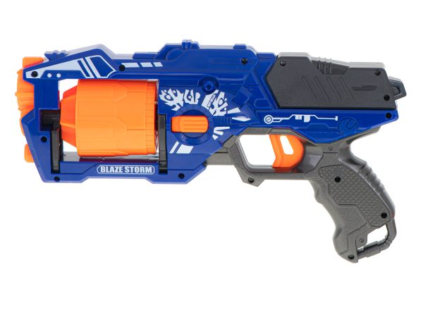 Blaze Storm foam dart gun + 20 darts blue