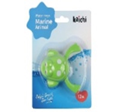 Screw-on swimming frog bath toy