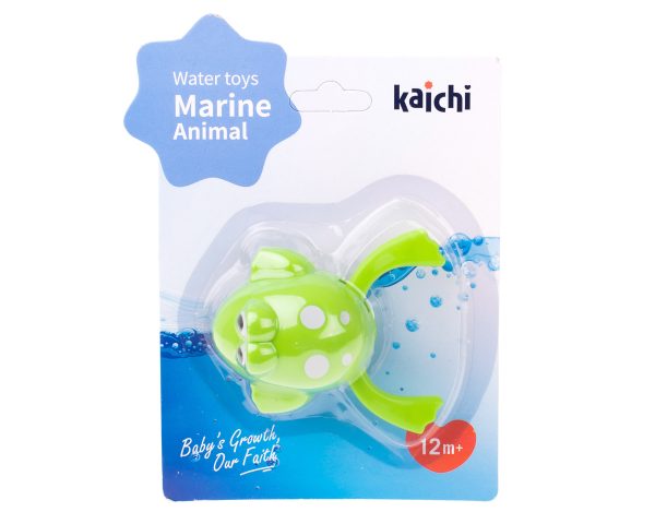 Screw-on swimming frog bath toy