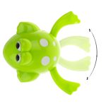 Screw-on swimming frog bath toy