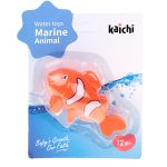 Orange screw-on fish bath toy
