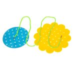 Educational toy learning to sew set