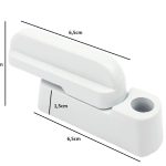 Security window lock white 2pcs