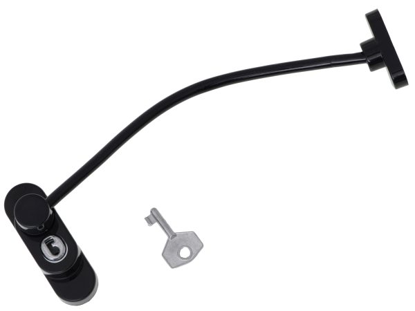 Security window lock + key black