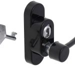 Security window lock + key black