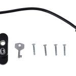 Security window lock + key black