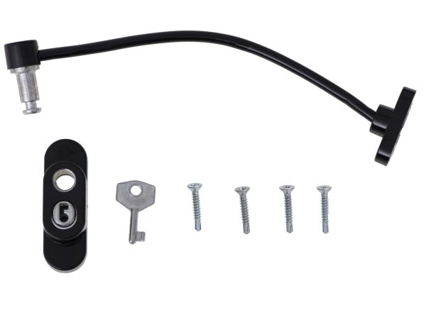 Security window lock + key black