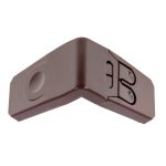 Angled drawer safety device version 2 brown