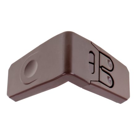 Angled drawer safety device version 2 brown