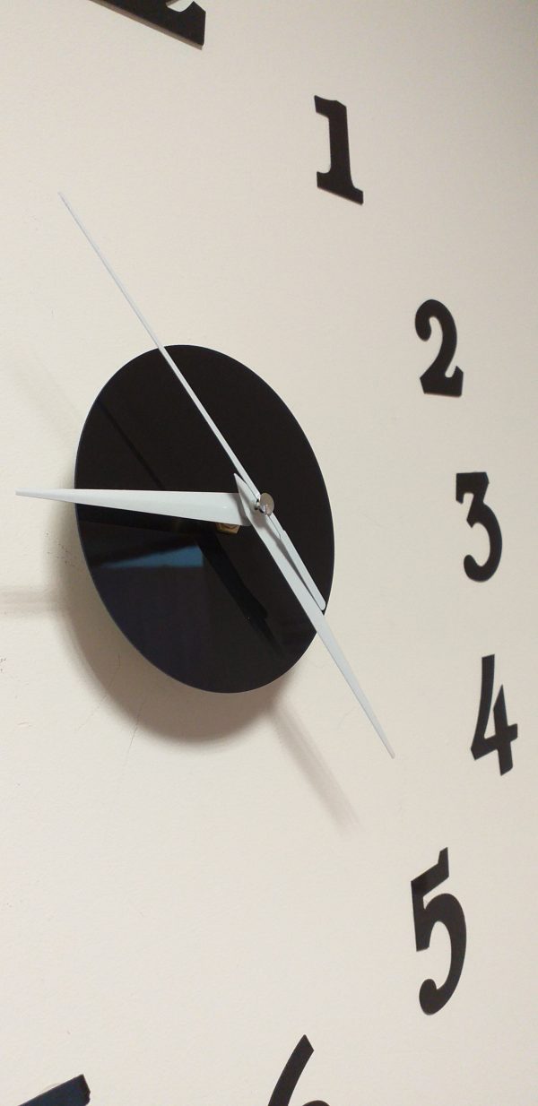 Wall clock black 12 hours