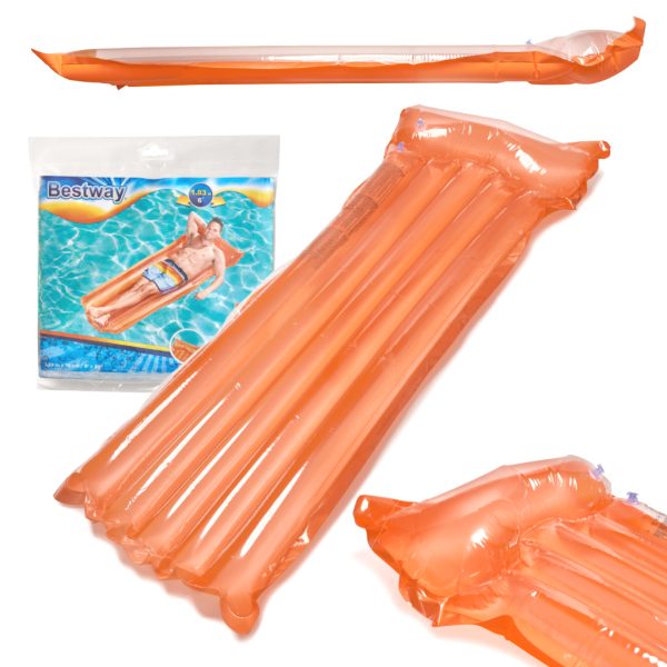 Inflatable water mattress orange