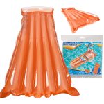 Inflatable water mattress orange