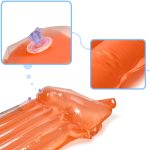 Inflatable water mattress orange