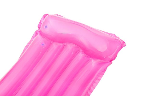 Inflatable water mattress pink color