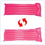 Inflatable water mattress pink color