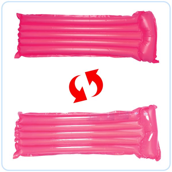 Inflatable water mattress pink color